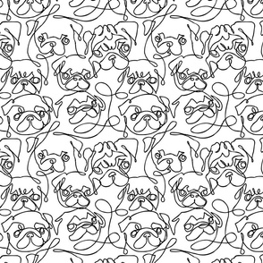 One line Infinity Pugs_8x8