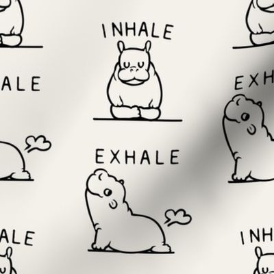 Inhale Exhale_Baby Hippo_8x8