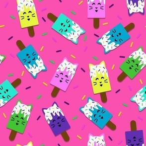 Popsicle Cats - Pink