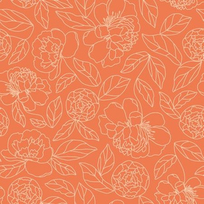 Peony Party - Desert Orange