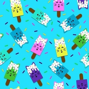 Popsicle Cats - Blue