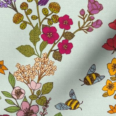 Hummingbirds and Bees {Mint 621}