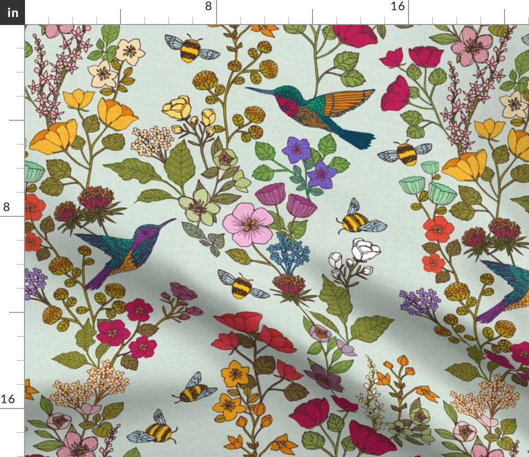 Hummingbirds and Bees {Mint 621}