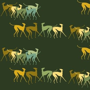 fleetfooted  greyhounds, green