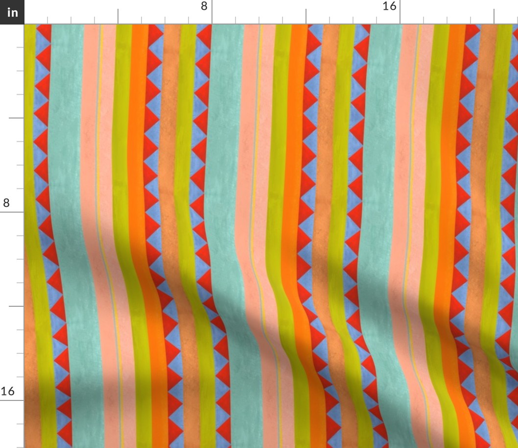 Bright Geometrics stripes  vertical
