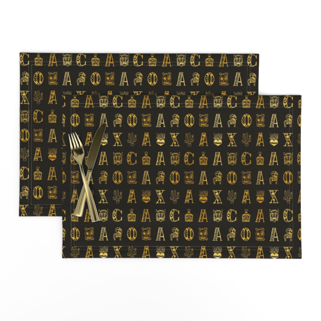 Oaxaca Alphabets - Vintage Gold