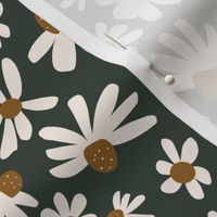 Daisy Floral / Lunar Green