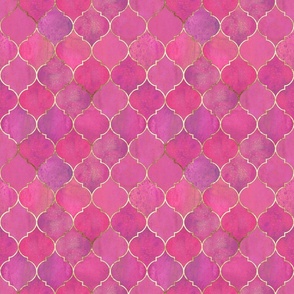 Magenta pink golden moroccan texture