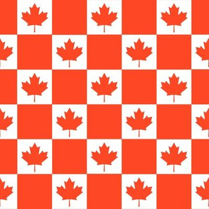 Canadian flag fabric - bright