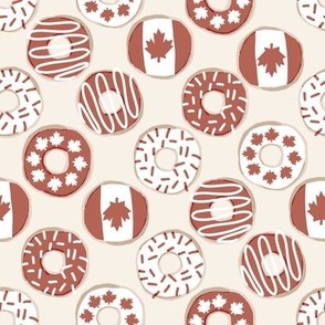 Canada day donuts - Canada fabric