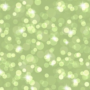 Sparkly Bokeh Pattern - Leaf Green Color