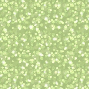 Small Sparkly Bokeh Pattern - Leaf Green Color