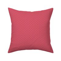 Geometric Floral in Orange on Fuchsia Pink - Tiny