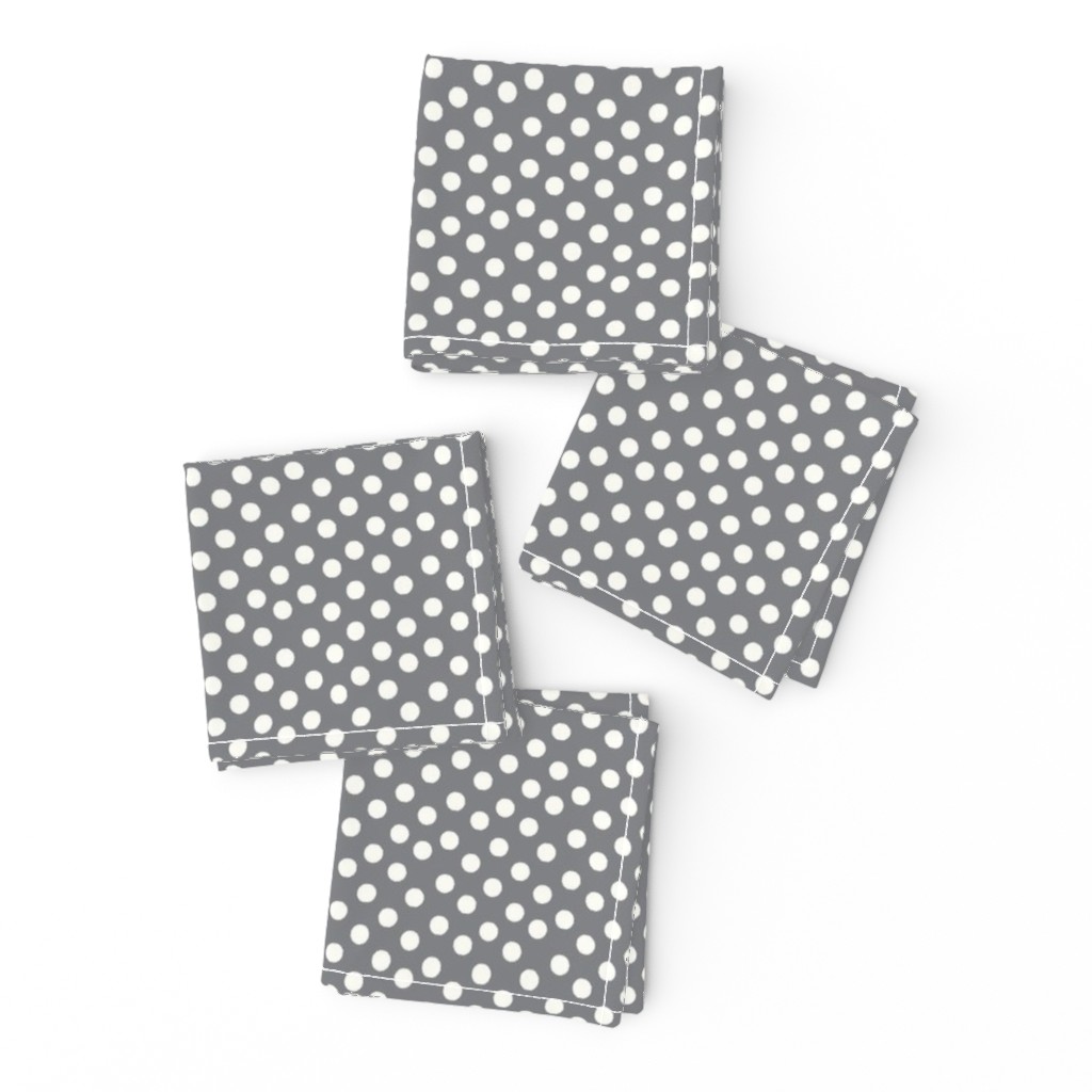 Pretty Polka Dots in Pewter