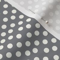 Pretty Polka Dots in Pewter