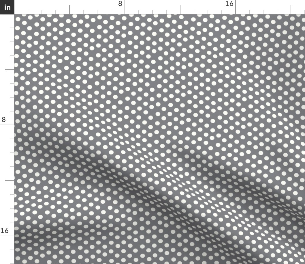 Pretty Polka Dots in Pewter