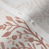 Terracotta On Cream EMMA FLORAL TOSS