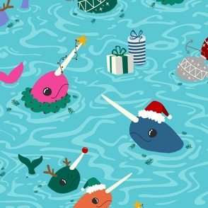 Holiday Narwhals