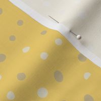 Rabbit dots yellow pillow ca