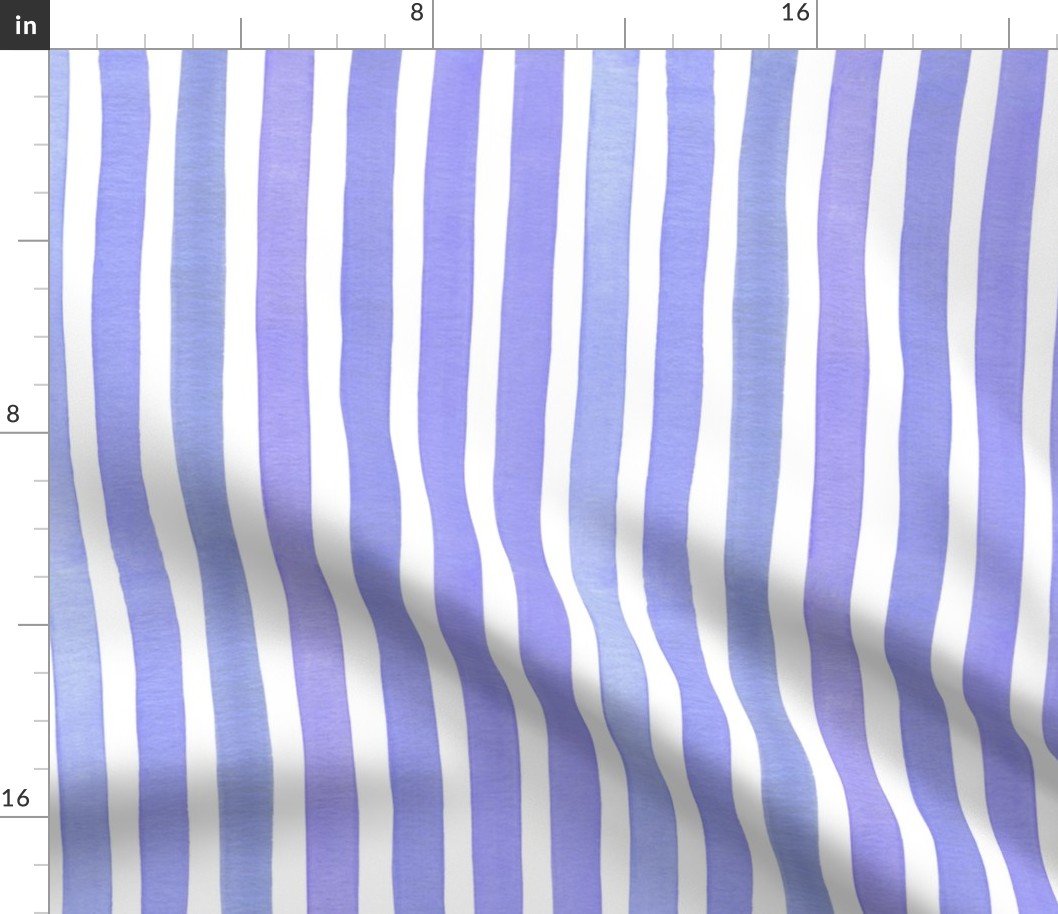 cottagecore watercolor violet and blue seamless vertical stripes S