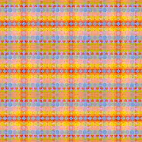 Day and Night bright Geometric Plaid