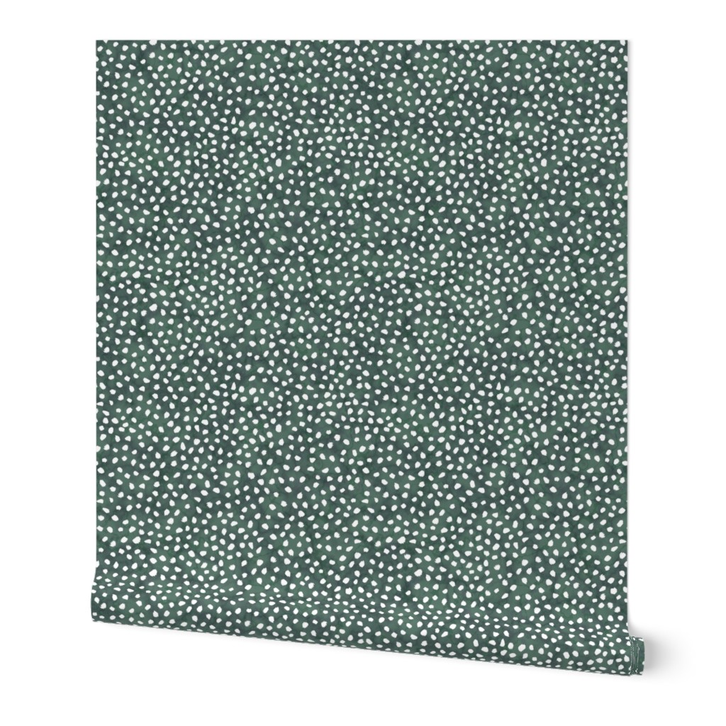 Guinea Peep Polkadots Dark Green Marble