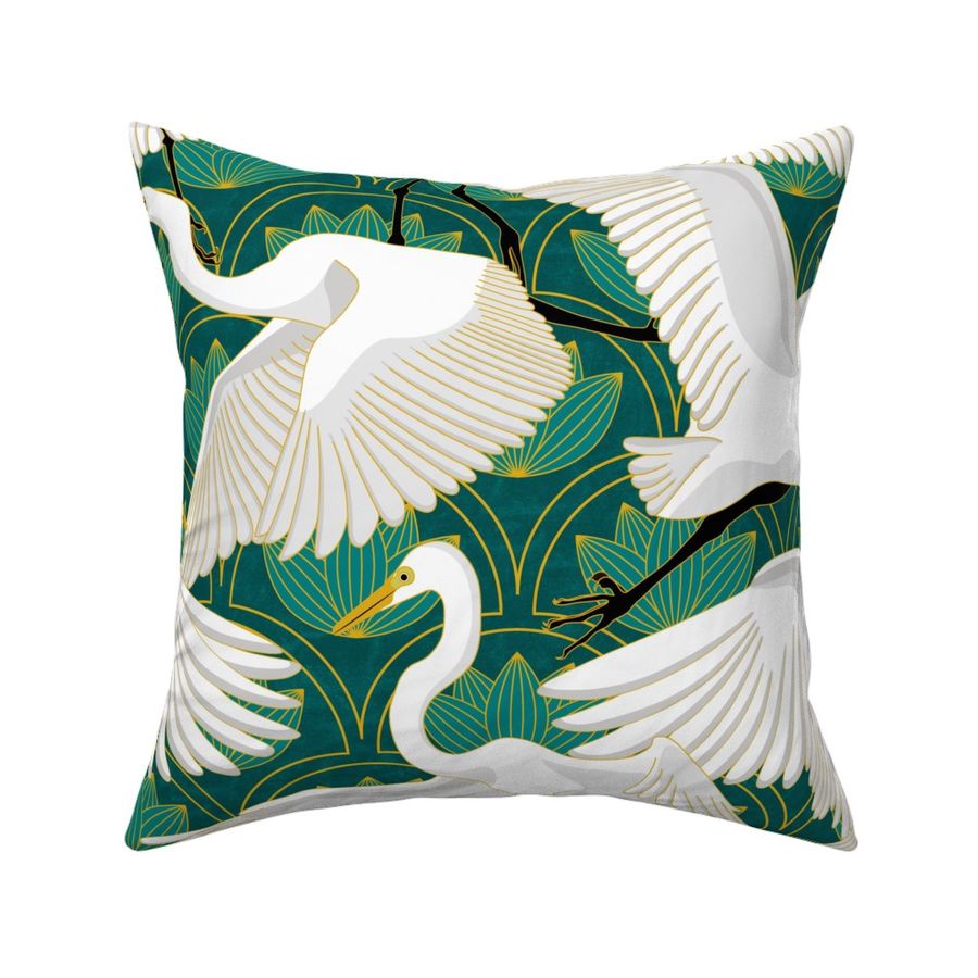 Herons Art Deco-Teal_200Size