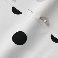 White With Black Polka Dots - Large (Black and White Collection)