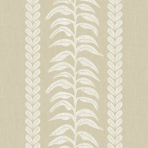 Palm Linen Stripe, Tan, Manchester 