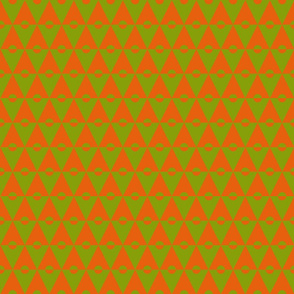 60s mod diamonds green and orange