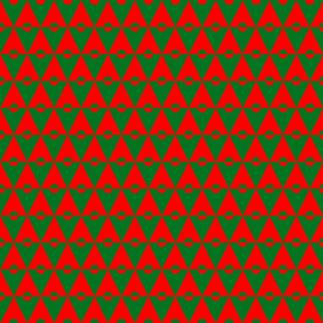 60s mod diamonds red and green