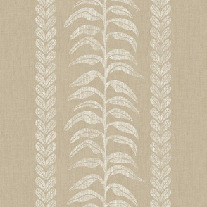 Palm Linen Stripe, Beige