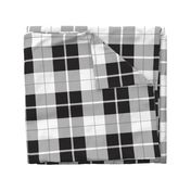 Black and White Large Celtic Check