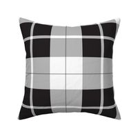 Black and White Large Celtic Check