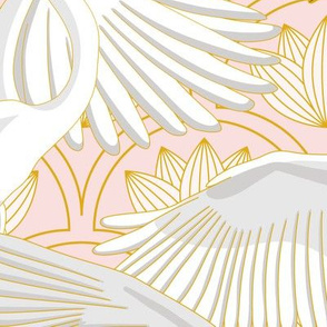Herons Art Deco-Rose Quartz Light_200Size