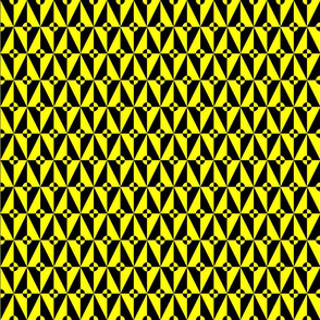 60s mod diamonds 2 black and yellow