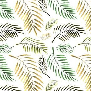 Tropical palm leaves 