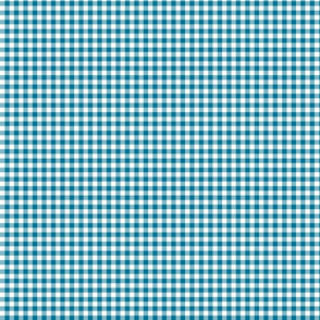 gingham burnt blue