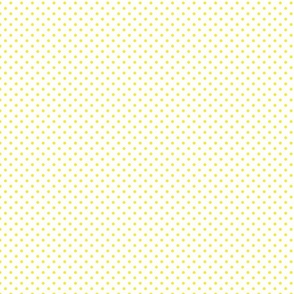White With Yellow Polka Dots - Small (Rainbow Collection)