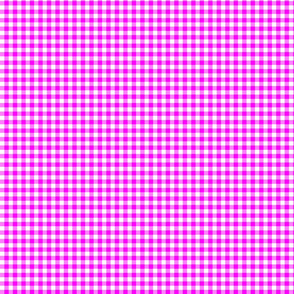 gingham neon pink