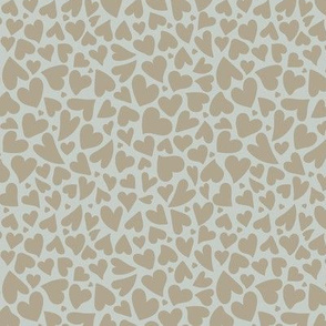 Taupe and Tan Hearts