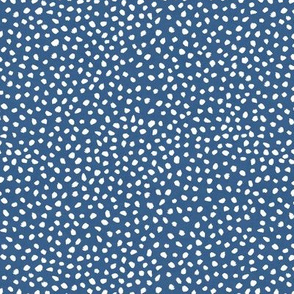 Guinea Peep Polkadots Aegean Blue Texture