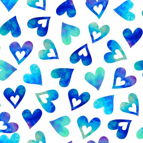 heart toss mint blue purple revisit