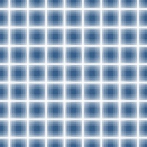 Gradient Plaid Agean Blue Texture