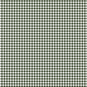 gingham avocado dark green