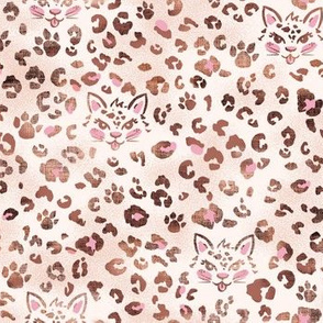 Hidden Kitten leopard print