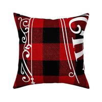 Home Sweet Home Red Buffalo Plaid 54 x 36 inches