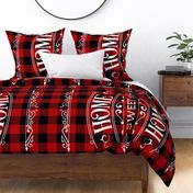 Home Sweet Home Red Buffalo Plaid 54 x 36 inches