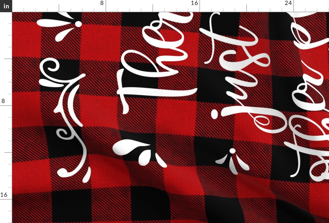 There's Just No Other Place Quite as Nice as Home Red Plaid 36 x 54 inches