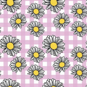 Daisy's on Lilac Gingham